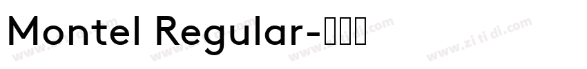 Montel Regular字体转换